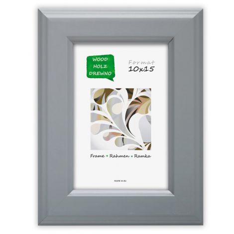 Ramka drewniana Icar DRZ A 05 Szara, 15x21cm